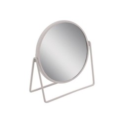 Miroir grossissant x 2 rond à poser, H.16 x l.16 x P.8.5 cm, Basic blanc