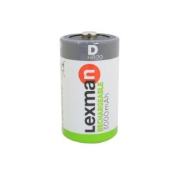 Lot De 2 Piles Rechargeable Hr20, 3000 Mah, Lexman