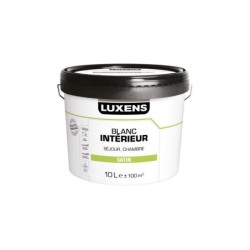 Peinture Mur Et Boiserie Luxens Rafraichir Blanc Satiné, 10 L