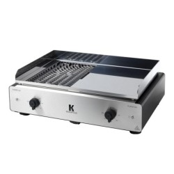 Barbecue et plancha électrique KRAMPOUZ Duo K, inox et noir