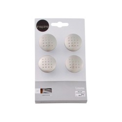 Lot De 4 Boutons De Meuble Louna Zamak H.32 X P.36 Mm