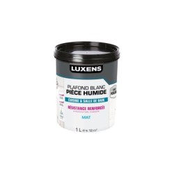 Peinture Plafond Luxens Pièces Humides Blanc Mat, 1 L