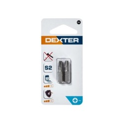 Lot De 2 Embouts De Vissage Dexter Pz3, Diam.25 Mm