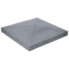 Chapeau Pilier Pointu Gris,  H.5 X L.50 X P.50 Cm