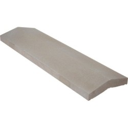 Couvre-Mur 2 Pans Lisse Gris, H.4 X L.30 X P.99 Cm