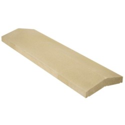 Couvre-Mur 2 Pans Classique Lisse Beige, H.4 X L.25 X P.99 Cm