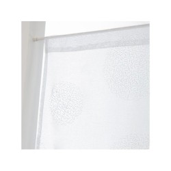 Paire De Vitrages Transparent Blanc L.60 X H.120 Cm