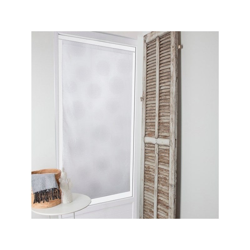 Vitrage Transparent Blanc L.80 X H.160 Cm