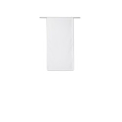 Paire De Vitrages Transparent, Idealis Blanc L.60 X H.120 Cm