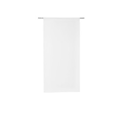 Paire De Vitrages Tamisant, Leo Blanc-Blanc N°0 L.60 X H.180 Cm