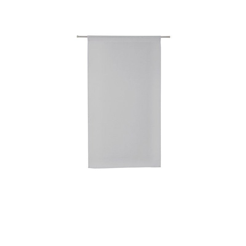 Paire De Vitrages Tamisant, Leo Gris Galet N°5 L.60 X H.120 Cm