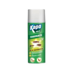 Bombe aérosol terre de diatomée multisurface pour rampants, KAPO VERT, 400 ml