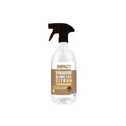 Vinaigre blanc ménager liquide multisurface 14%, IMPACT, citron 1 L