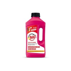 Déboucheur évier spécial cheveux salle de bains HELP, 800 ml