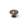 Lot De 4 Boutons De Meuble Rond Zamak Laitonné H.26 X L.35 X P.35 Mm