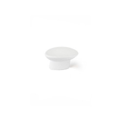 Bouton De Meuble Ovale Blanc Zamak H.24 X L.41 X P.19 Mm