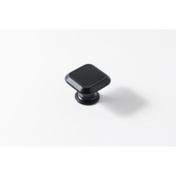 Bouton De Meuble Carré Noir Zamak H.22 X L.30 X P.30 Mm