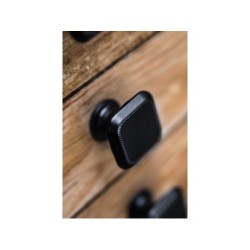 Bouton De Meuble Carré Noir Zamak H.22 X L.30 X P.30 Mm