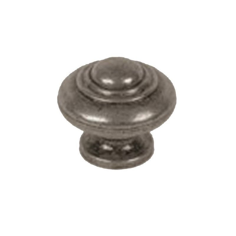 Bouton De Meuble Rond Argent Zamak H.26 X L.30 X P.30 Mm