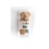 Lot De 6 Boutons De Meuble Rond Bois Brut H.22 X L.39 X P.39 Mm