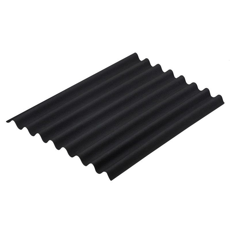 Plaque lisse bitume noir intense l.0.76 x L.1 m ONDULINE