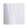 Paire de vitrages transparent, Livia blanc l.45 x H.120 cm