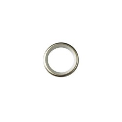 Lot de 10 Anneaux tringle à rideau +silencieux chic 28 mm polypropylène argent bronze