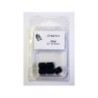 Lot De 10 Magnets Noir, Diam.9 Mm