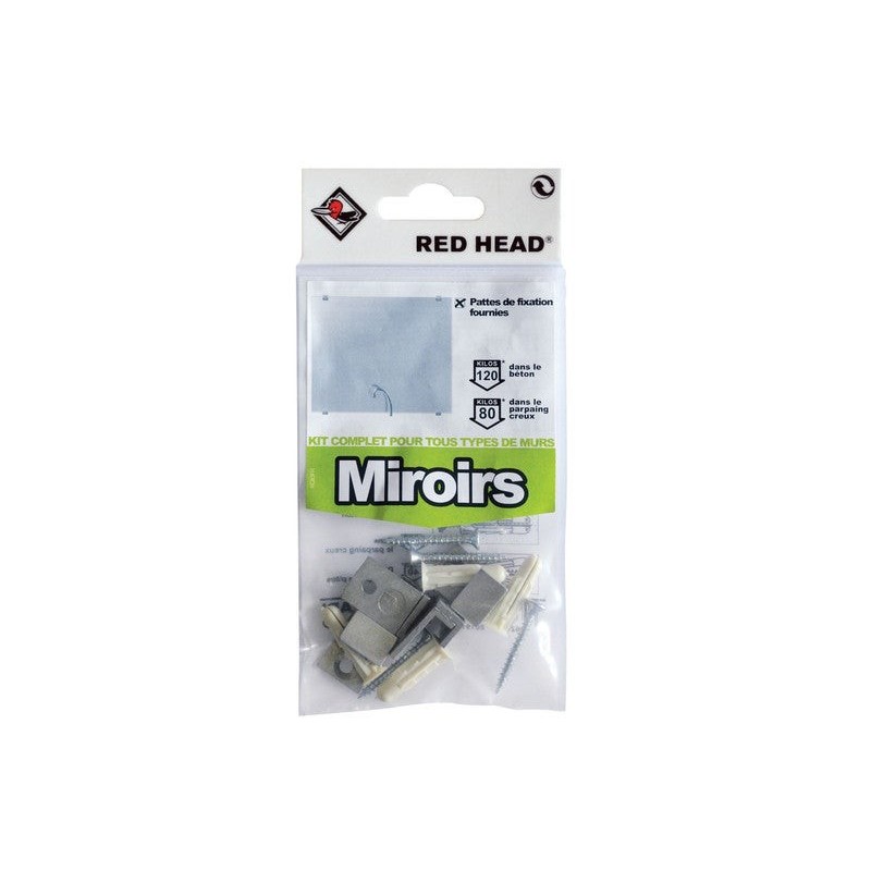 Kit Chevilles À Expansion Miroir Red Head, Diam.6 X L.25 Mm