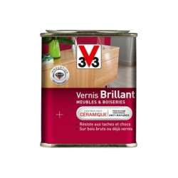 Vernis Meuble Et Objet V33, Acajou Clair Brillant, 0.25L
