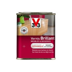 Vernis Meuble Et Objet V33, Acajou Clair Brillant, 0.25L