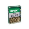 Lot De 100 Vis Acier Tête Fraisée Pozidriv Spax, Diam.2.5 Mm X L.12 Mm