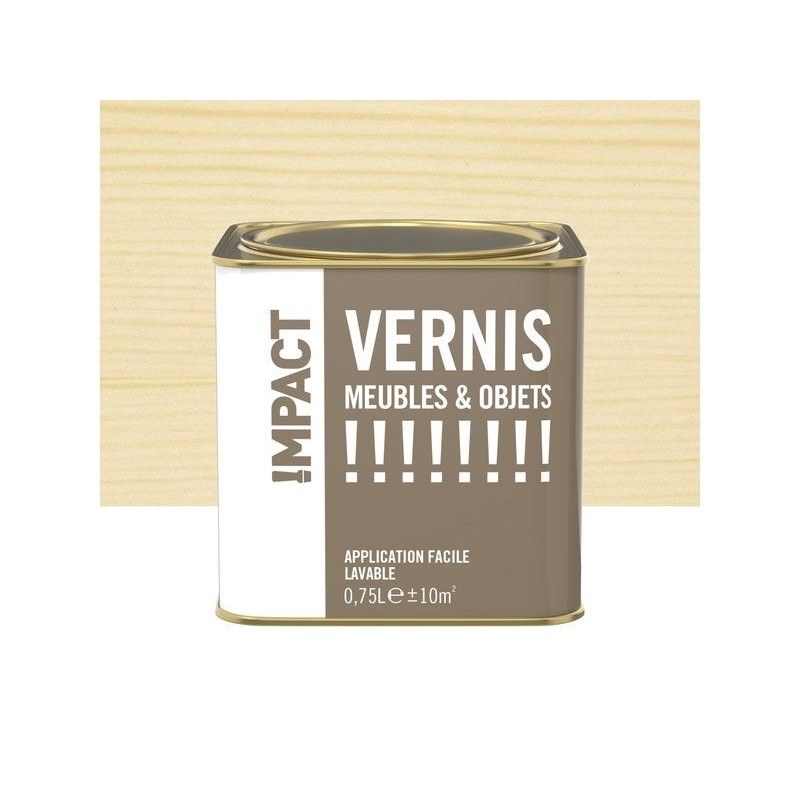 Vernis Meuble Et Objet Vernis Meubles Et Objets Impact, Incolore Mat, 0.75L