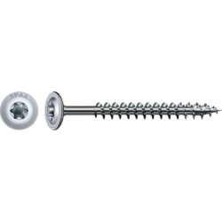 Lot De 10 Vis Acier Tête Fraisée Bombée Torx Spax, Diam.6 Mm X L.80 Mm