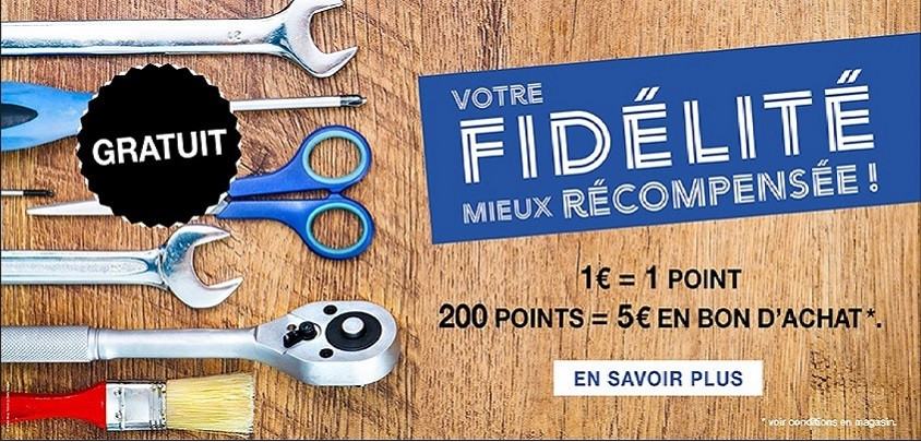 Rejoignez notre programme gratuit de fidélité !